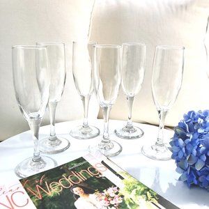 Celebrate with Champagne-Set of 6 Glasses